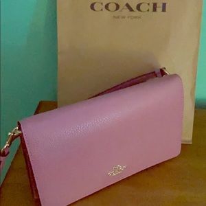 Pink Leather Coach Crossbody